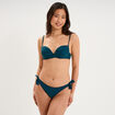 Haut de maillot de bain push up armatur&eacute; bleu p&eacute;trole femme