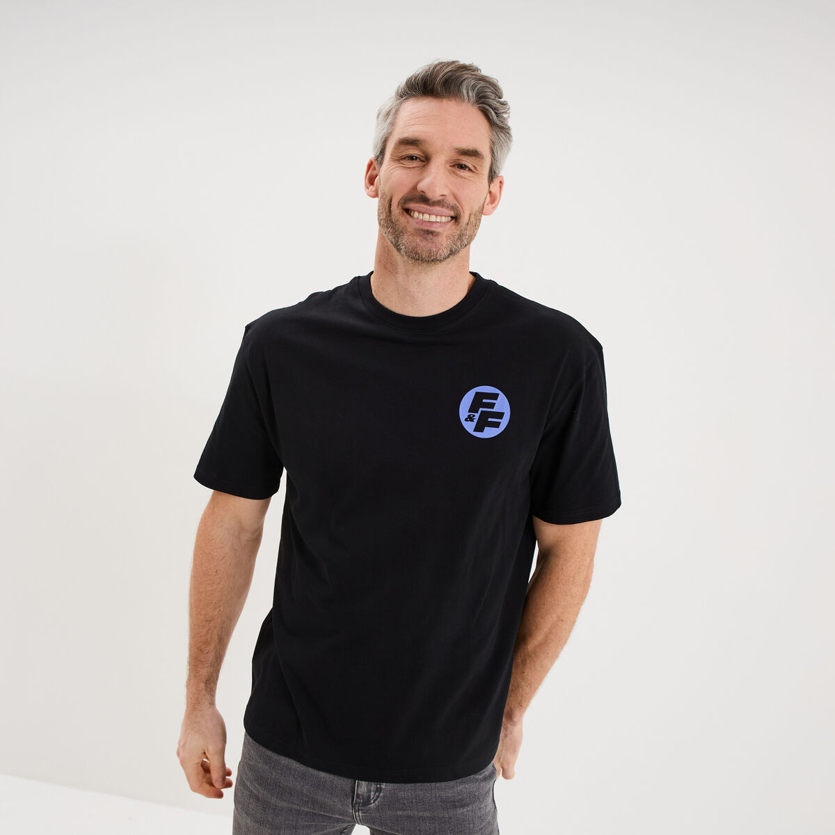 T-shirt coton Fast and Furious noir homme