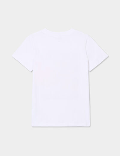 T-shirt manches courtes Mario Bowser blanc garçon