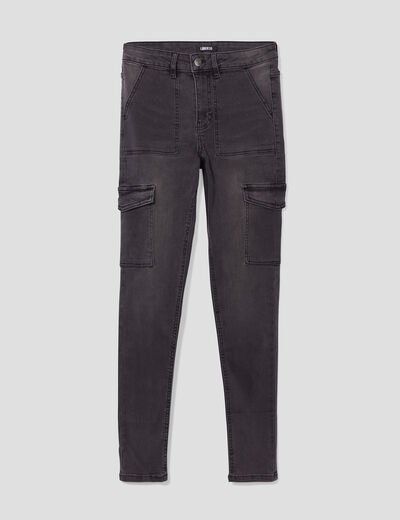 Jeans skinny battle Liberto denim gris femme