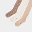 Lot 3 collants coton majoritaire multicolore fille