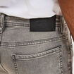 Jeans denim straight 5 poches denim gris homme