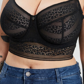 Soutien-gorge emboîtant noir femme grande taille