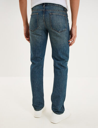Jeans straight denim 5 poches denim dirty homme