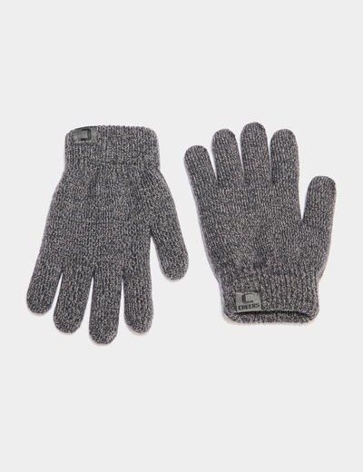 Gants gris fonc&eacute; mixte