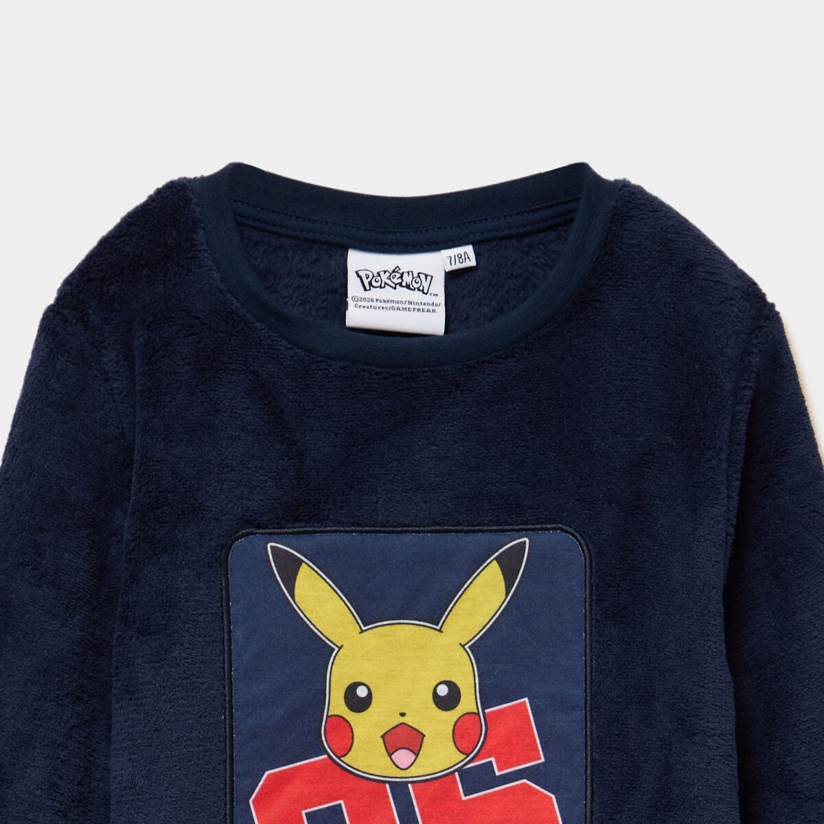 Ensemble pyjama t-shirt velours Pok&eacute;mon bleu marine gar&ccedil;on