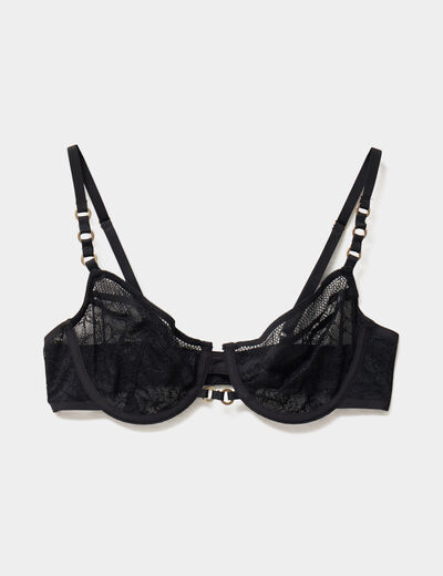 Soutien-gorge emboîtant dentelle noir femme