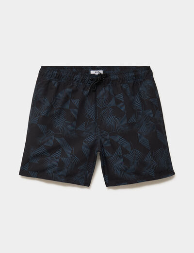 Short de bain noir homme