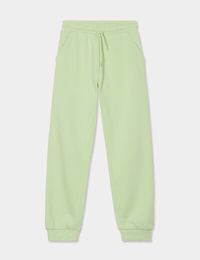 Pantalon de jogging droit vert clair fille