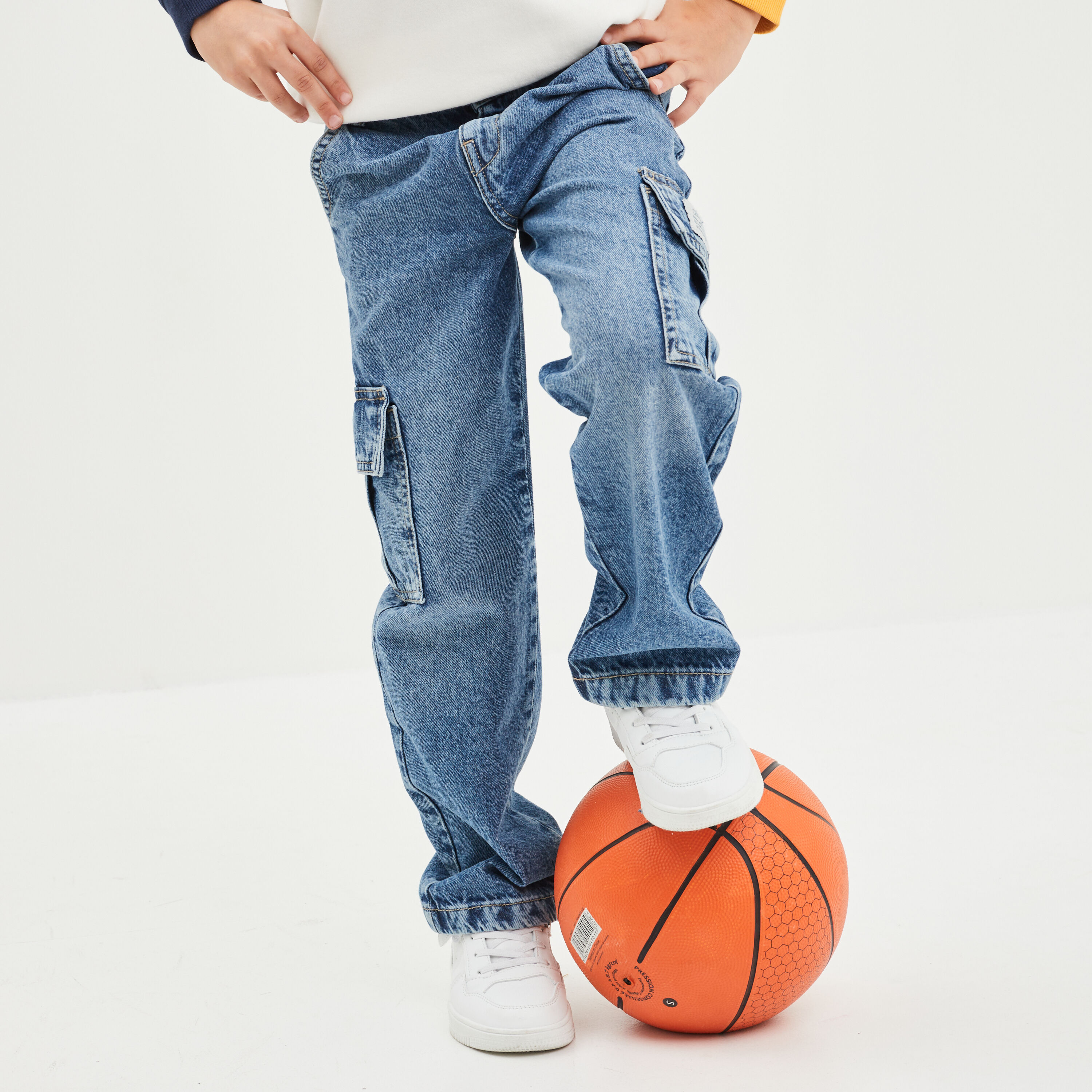Jeans cargo Creeks denim double stone garçon CREEKS