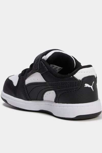Baskets &agrave; scratchs Puma Rebound Slam noir b&eacute;b&eacute; gar&ccedil;on