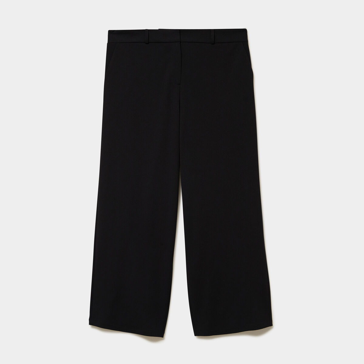 Pantalon large noir femme grande taille