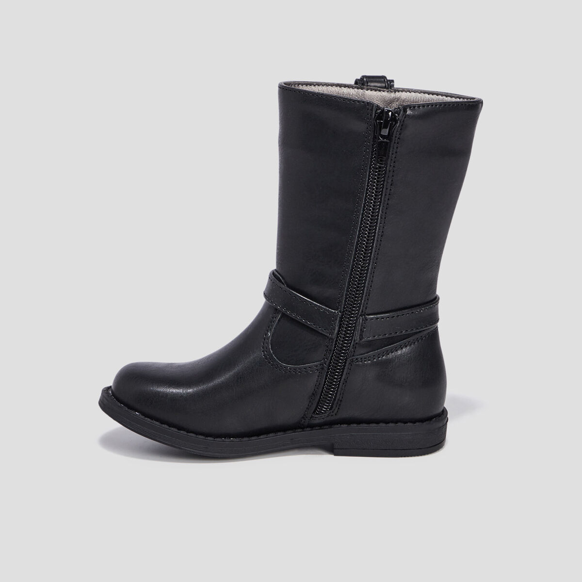Bottes avec boucles noir fille