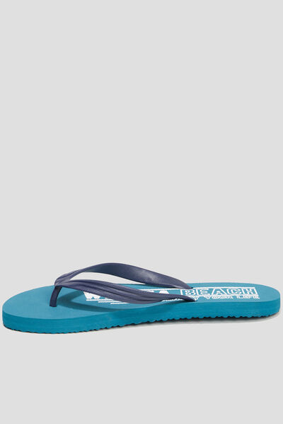 Tongs Wamea Beach bleu turquoise homme