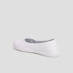 Ballerines en toile avec noeuds blanc femme