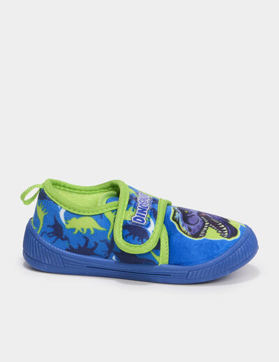 Chaussons &agrave; scratchs bleu gar&ccedil;on