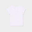 T-shirt manches courtes coton blanc b&eacute;b&eacute; fille
