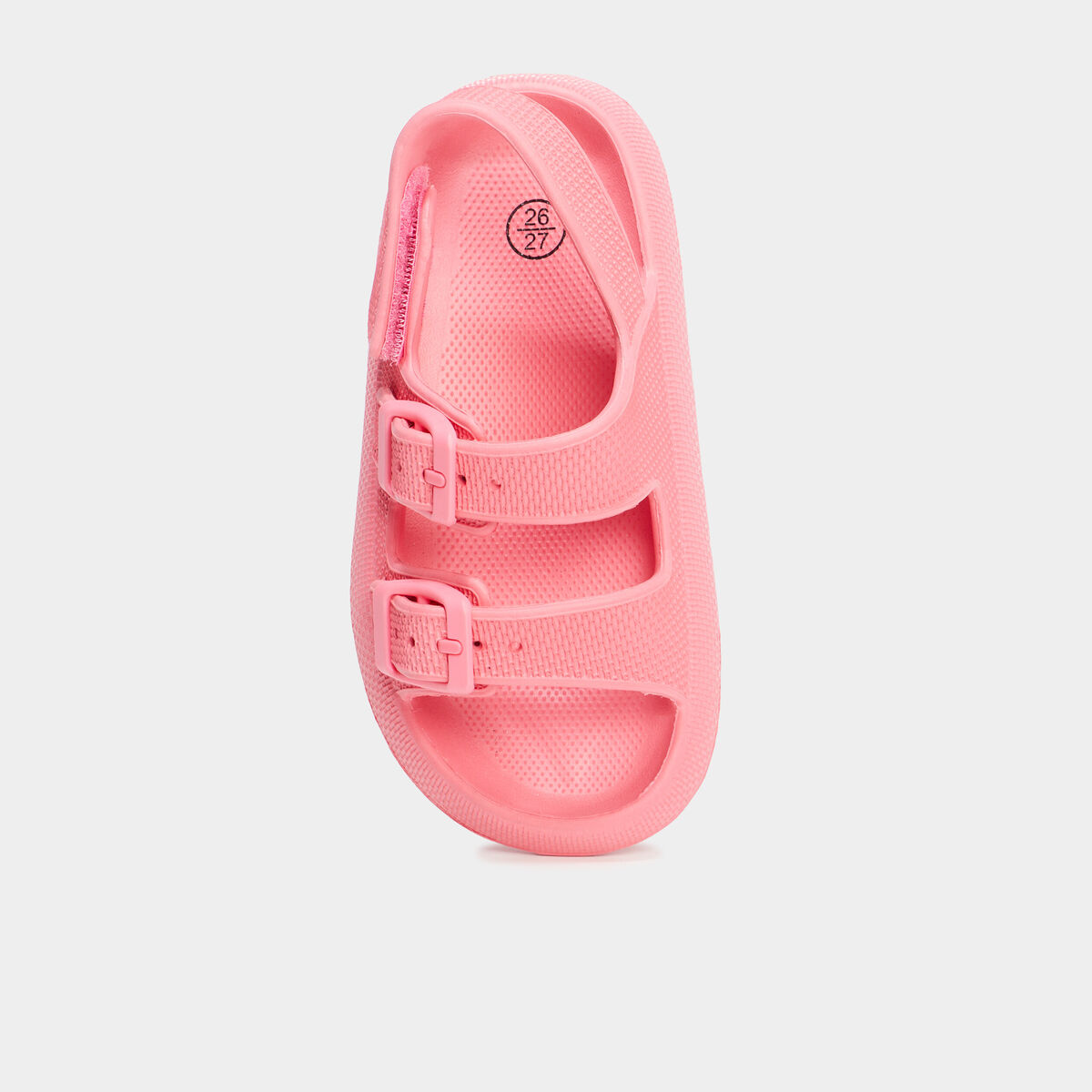 Mules de plage avec boucles rose fille