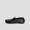 Mocassins en cuir noir homme
