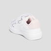 Tennis basses à scratchs blanc bébé fille