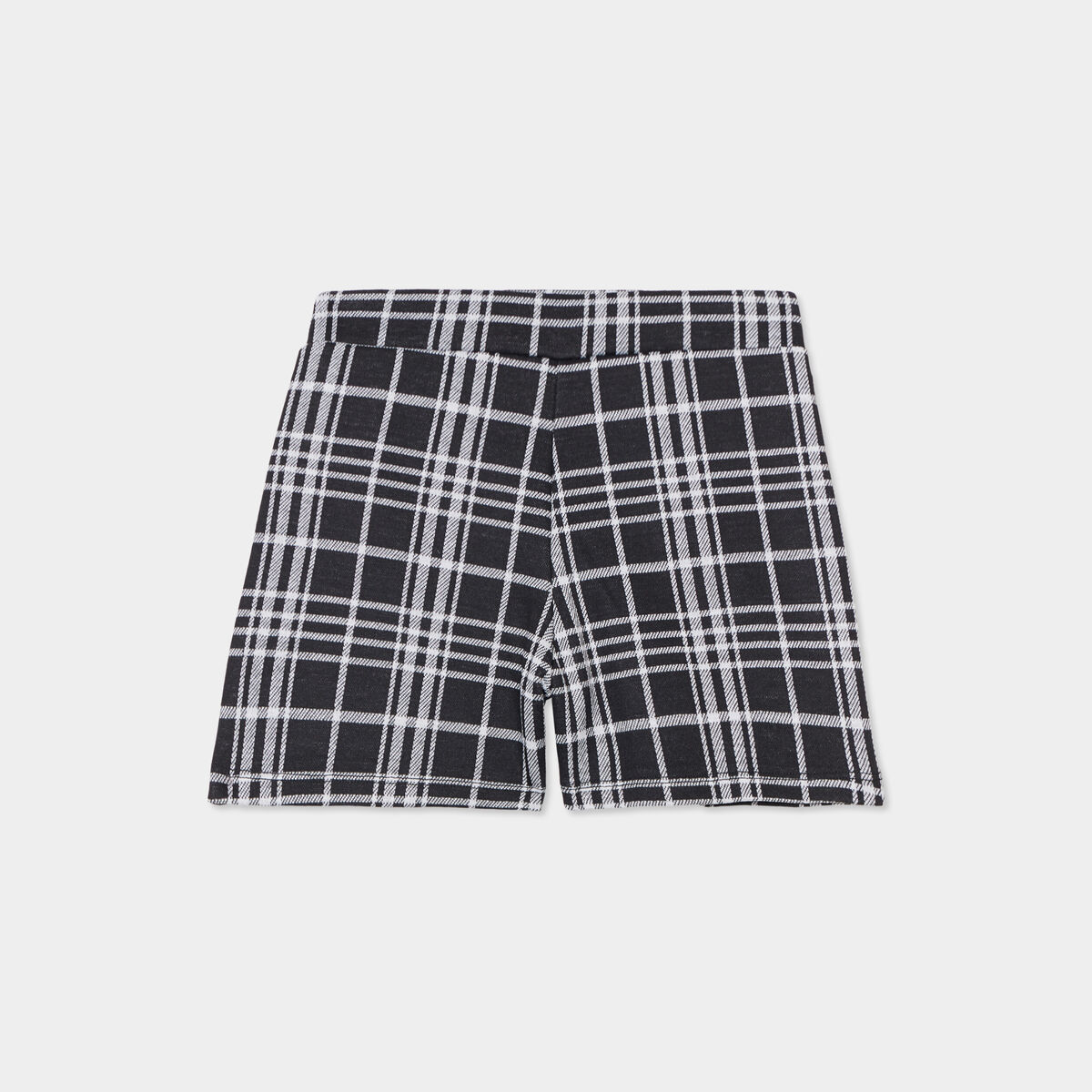 Jupe-short ajustée détail boutons noir fille
