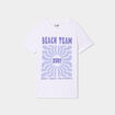 T-shirt col rond manches courtes coton blanc gar&ccedil;on