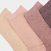 Lot 5 paires chaussettes sable femme