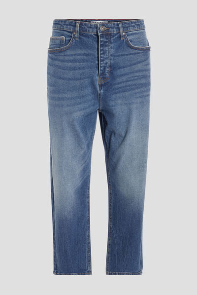 Jeans droit denim stone homme