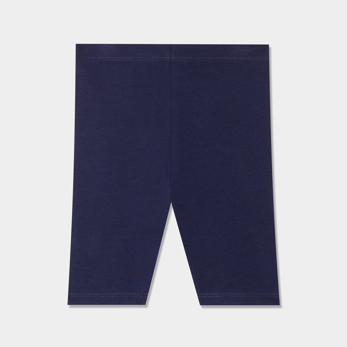 Lot 2 shorts cyclistes taille standard bleu marine b&eacute;b&eacute; fille