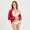 Soutien-gorge triangle paddé dentelle blanc femme