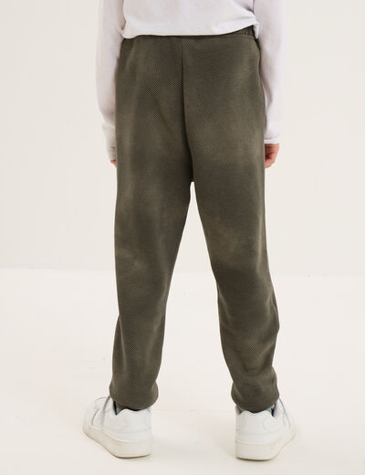 Pantalon de jogging regular resserré vert kaki garçon