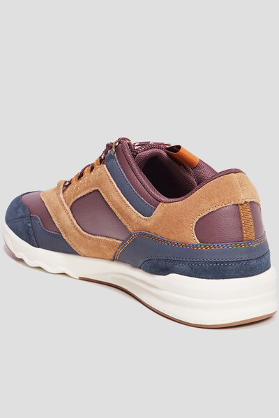 Baskets running Kickers Koolflex bordeaux homme