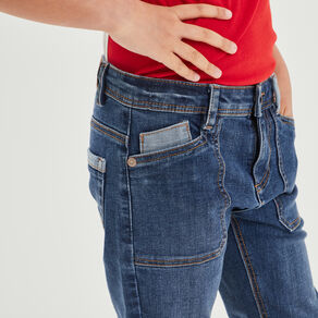 jeans slim creeks denim double stone garcon Jeans slim Creeks denim double stone garçon