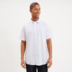 Chemise manches courtes coton blanc homme