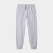Pantalon jogging droit molleton gris homme