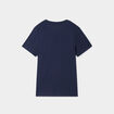 T-shirt col rond manches courtes coton bleu marine garçon