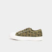 Tennis basses en toile vert kaki gar&ccedil;on