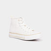 Baskets montantes en toile Creeks ivoire femme