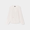 Blouse cordons au col Liberto blanc femme