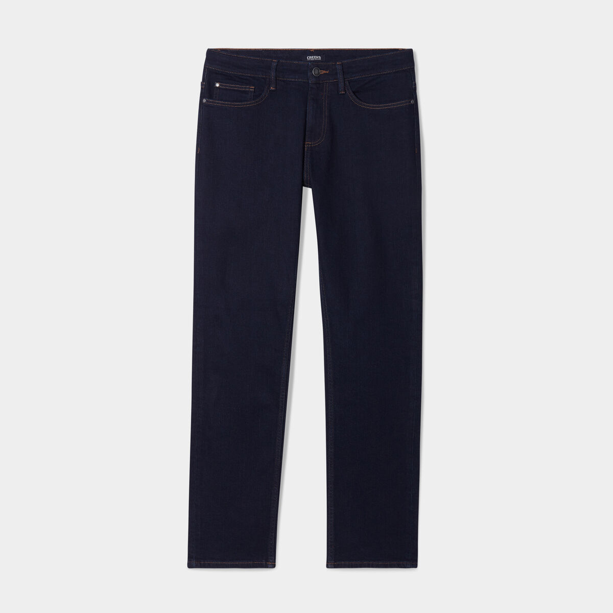 Jeans regular 5 poches denim brut homme
