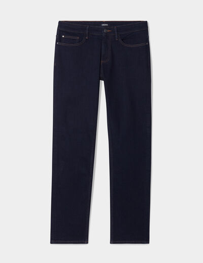 Jeans regular 5 poches denim brut homme