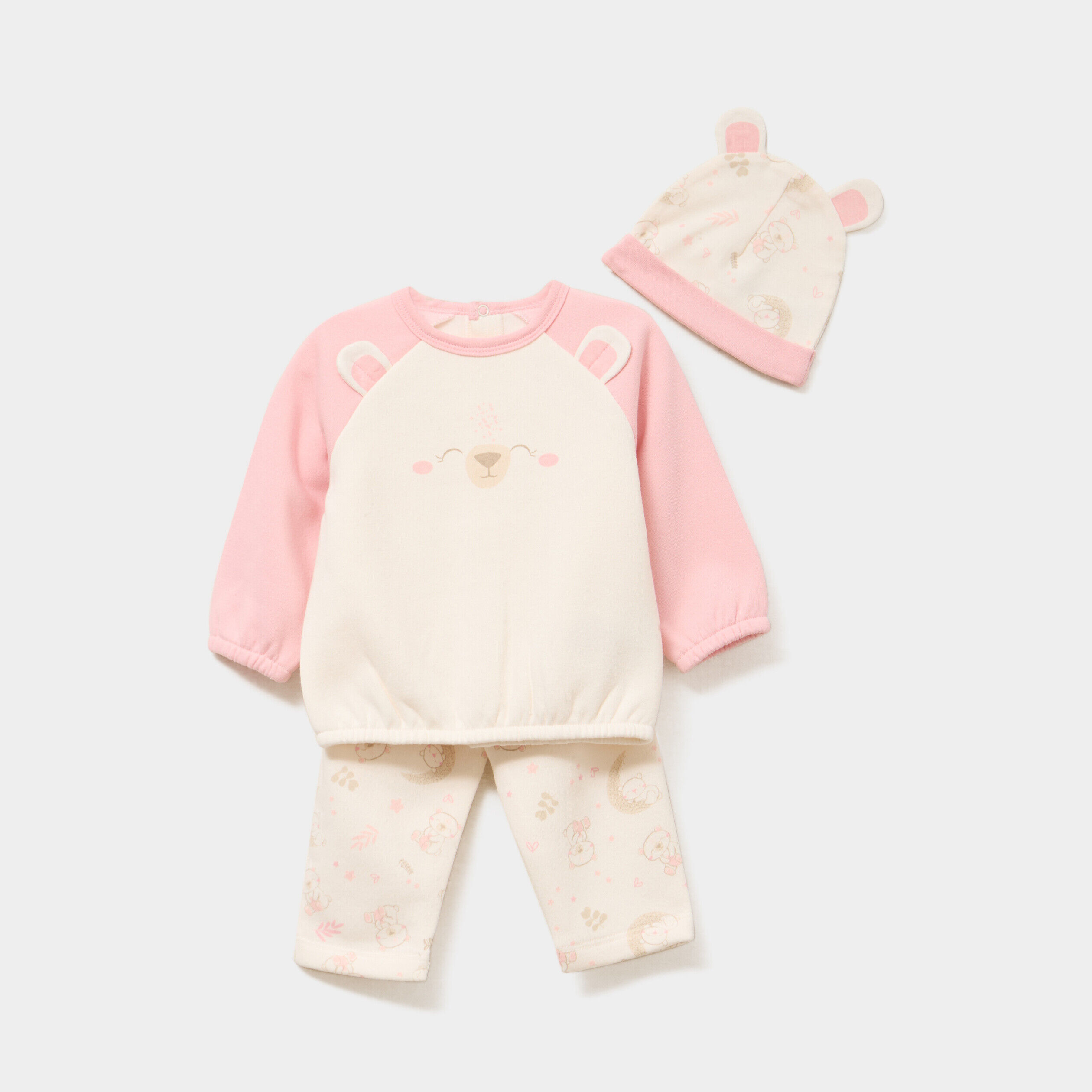 Ensemble 3 pièces ivoire bébé garçon