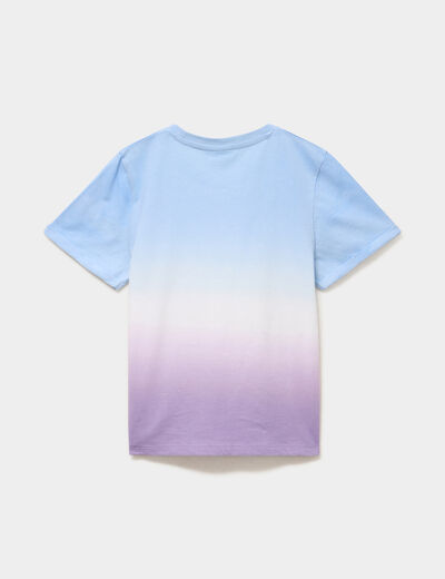 T-shirt coton L'&Eacute;cole des licornes multicolore fille