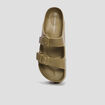 Mules de plage plateformes vert kaki femme