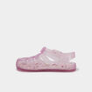 Sandales de plage paillettes rose fille