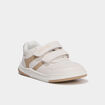 Tennis basses barefoot &agrave; scratchs creme fille