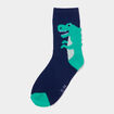 Lot 5 paires chaussettes m&eacute;lange coton bleu gar&ccedil;on