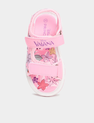 Sandales à scratchs Vaiana rose fille