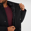 Parka 3-en-1 d&eacute;perlante noir homme