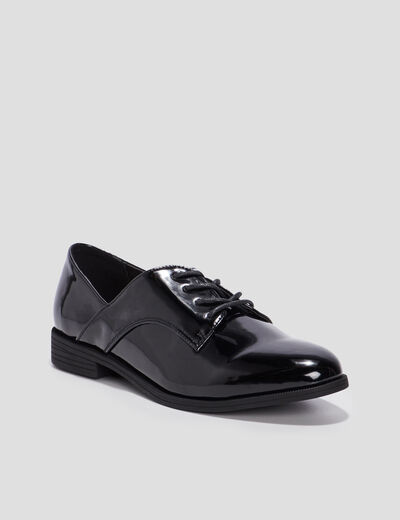 Derbies vernies noir femme